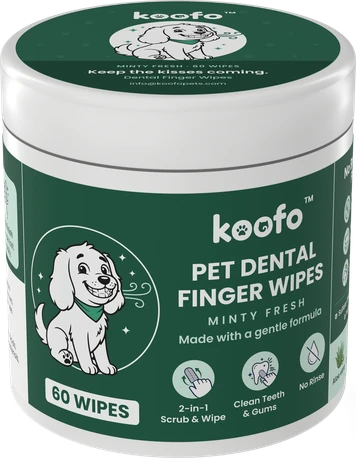 Koofo Pet Dental Finger Wipes can