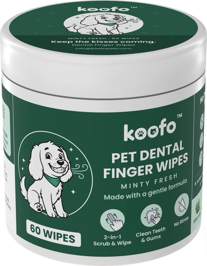 Koofo Pet Dental Finger Wipes can