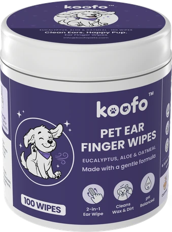 Koofo Pet Ear Finger Wipes can