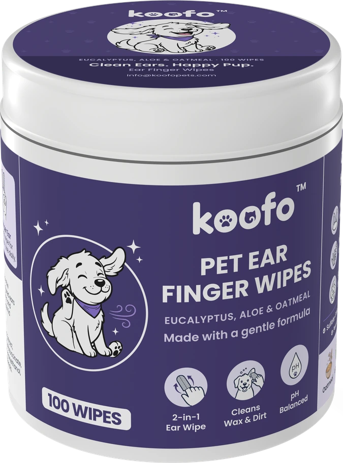 Koofo Pet Ear Finger Wipes can